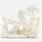 Running White Horses