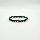 Green Jade + 5 Mukhi Rudraksh