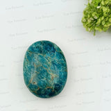 Blue Apatite Heart and Palm Stone