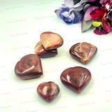 Carnelian Heart and Palm Stone
