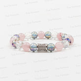 Love - Rose Quartz, Angel Aura and Clear Quartz